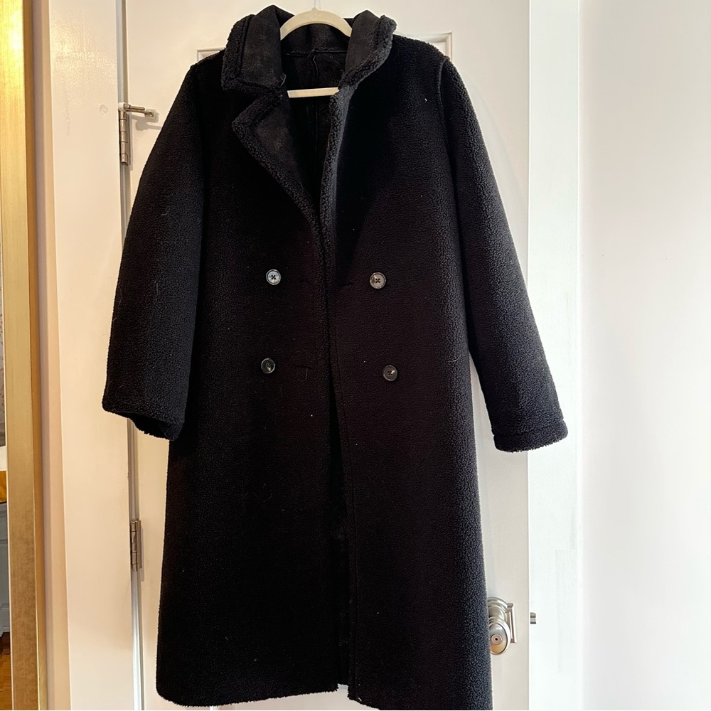 Reformation Reversible Shearling Coat